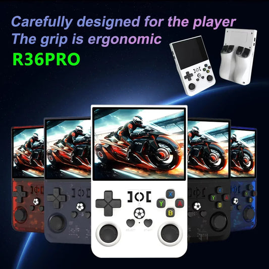 R36PRO - Consola de Videojuegos Portátil , Sistema Linux. 128G