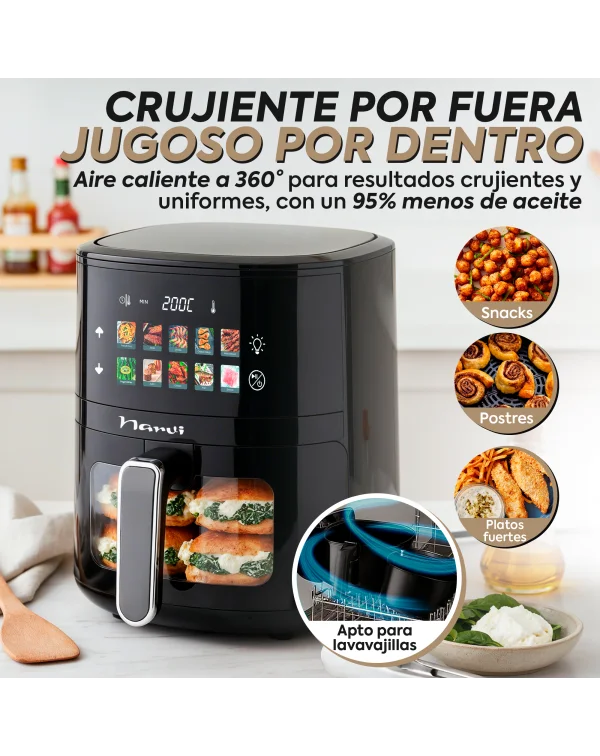 Air Fryer NARVI NF27 / 4.5La / 1400W Potencia.