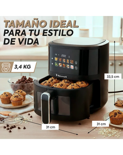 Air Fryer NARVI NF27 / 4.5La / 1400W Potencia.
