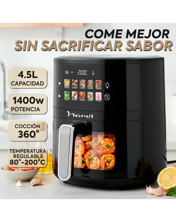 Air Fryer NARVI NF27 / 4.5La / 1400W Potencia.
