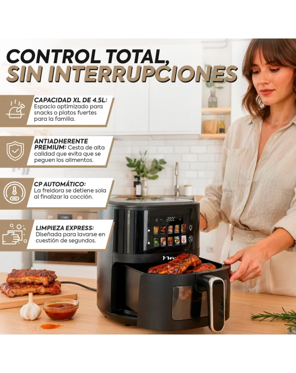 Air Fryer NARVI NF27 / 4.5La / 1400W Potencia.