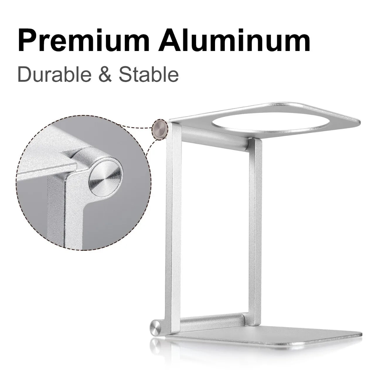 Soporte de Aluminio para cafetera portatil