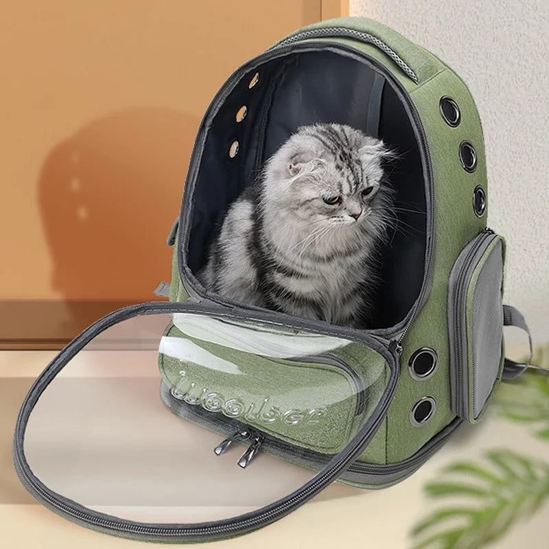 Bolsa de Transporte Transparente para Gatos y Perros pequeños,