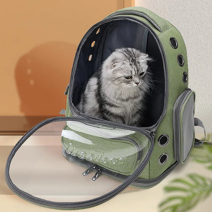 Bolsa de Transporte Transparente para Gatos y Perros pequeños,