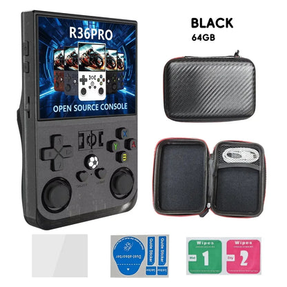 R36PRO - Consola de Videojuegos Portátil , Sistema Linux. 128G