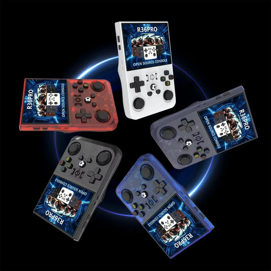 R36PRO - Consola de Videojuegos Portátil , Sistema Linux. 128G