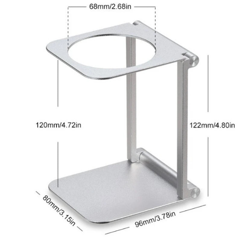 Soporte de Aluminio para cafetera portatil