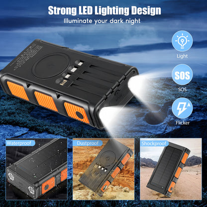 Power Bank 30000mAh Portable / Panel Solar.