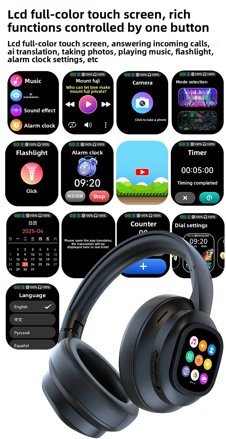 Auriculares Inalámbricos HYUNDAI X1PRO con Bluetooth 6.0 / Traductor +100 Idiomas.