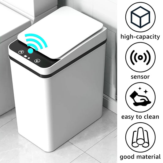 Basurero Automático con Sensor de Movimiento Infrarrojo, 12 Lts.