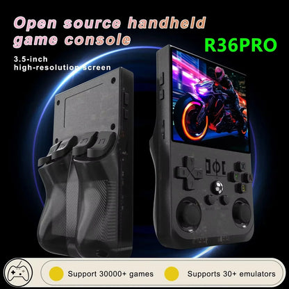 R36PRO - Consola de Videojuegos Portátil , Sistema Linux. 128G