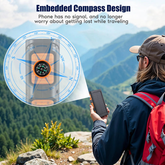 Power Bank 30000mAh Portable / Panel Solar.