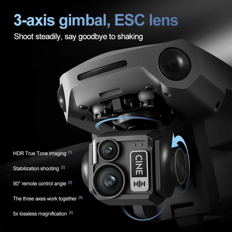 Dron D12 (Profesional) Cámara HD, 8K, FPV, GPS, Dron, RC.