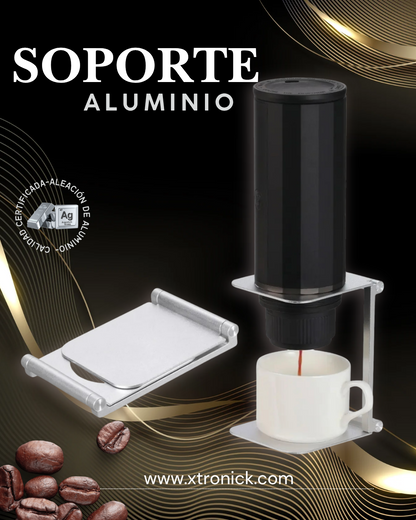 Soporte de Aluminio para cafetera portatil