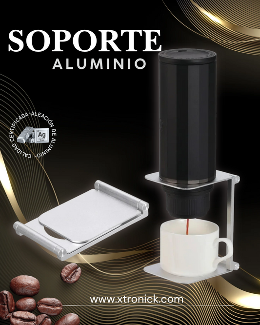 Soporte de Aluminio para cafetera portatil